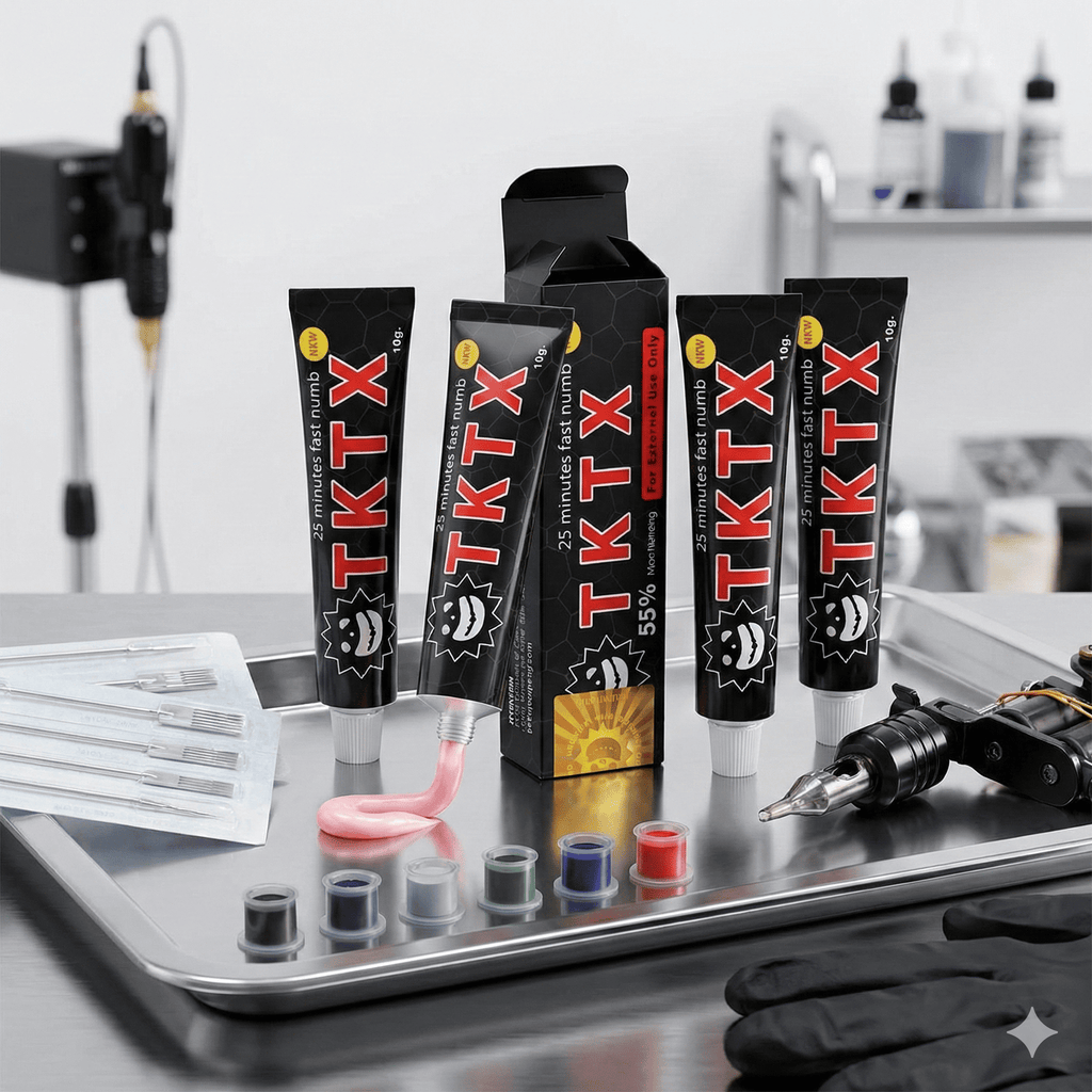 LA MIGLIORE CREMA TKTX Nero per TATUAGGI | depilazione con ceretta | PIERCING | MICROBLADING 🤩