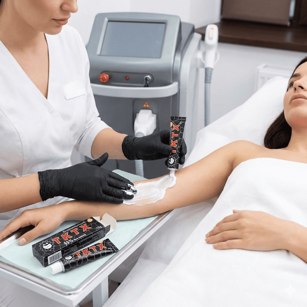 LA MIGLIORE CREMA TKTX Nero per TATUAGGI | depilazione con ceretta | PIERCING | MICROBLADING 🤩