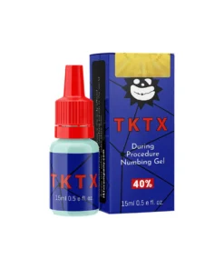 Gel anestetico TKTX 40% in flacone con scatola blu